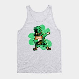 Dabechaun Leprechaun Dabbing St Patricks Day Green Shirt Tank Top